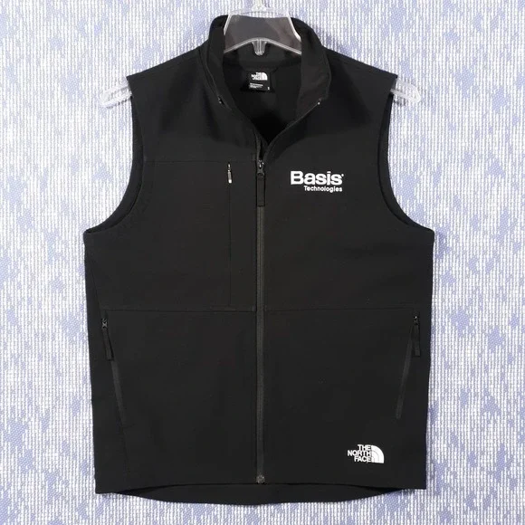 The North Face Vest Mens M Black Full Zip Outdoor Zippered Pockets