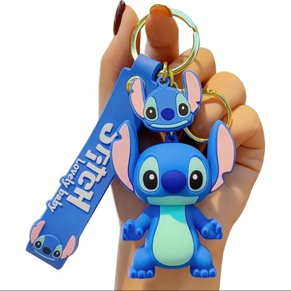 Stitch Cartoon Keychains, Anime Kawaii Keychain Accessories for Boys and Girls
