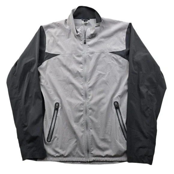The North Face Flight Series Windbreaker‎ Mens Medium Gray Black Vintage