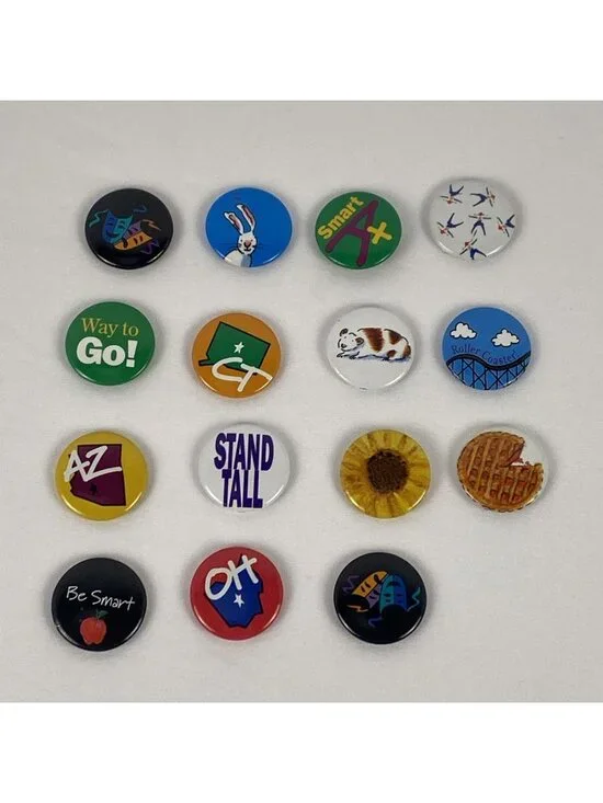 Lot of 15 VTG American Girl Grin Pins--Pleasant Company 1990s Collectibles Lot C