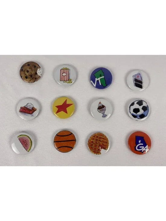 Lot of 13 VTG American Girl Grin Pins--Pleasant Company 1990s Collectibles Lot A