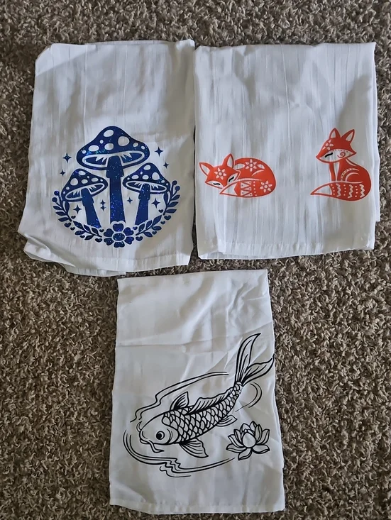 Set of 3 Decorative Tea Towels