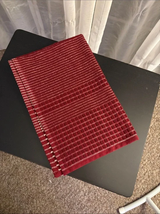 Dark Red Kitchen Towel Hearth and Hand