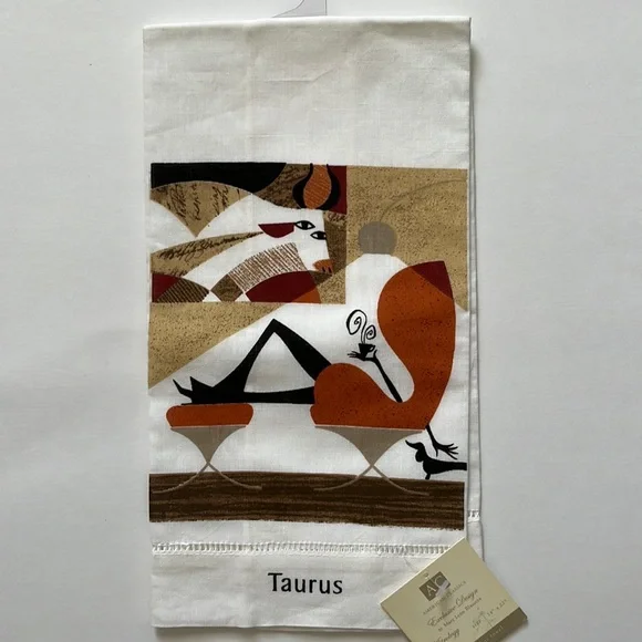 Taurus zodiac Astrology girls Kitchen Towel NWT American Classics NWT