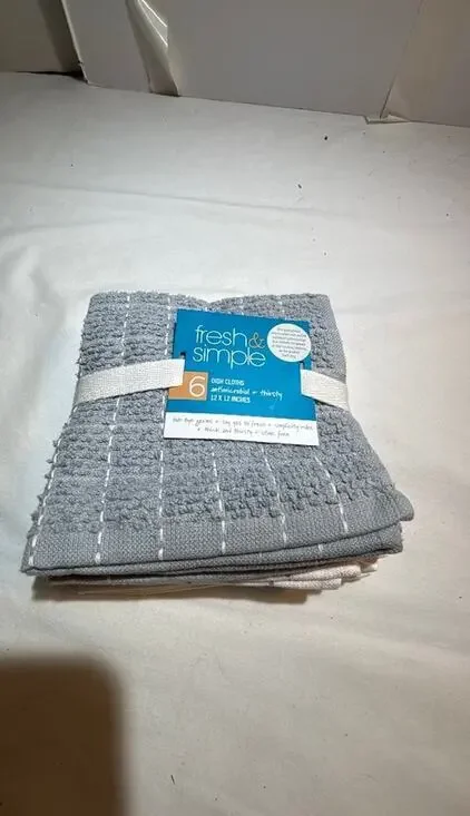 Fresh & Simple 6-Pack Antimicrobial Dish Cloths