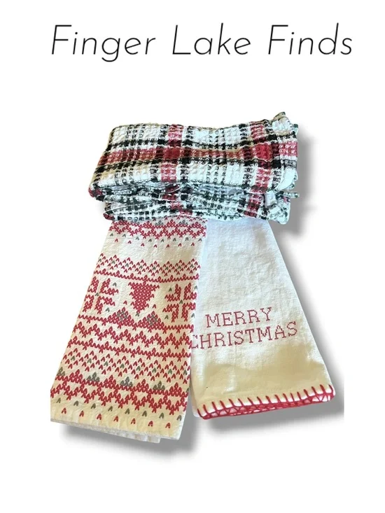 Holiday Christmas Kitchen Towels - Merry Christmas Set