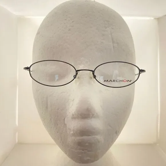 #5791 Marchon M618 Black Boys Oval Eyeglass Frames 47-17-135