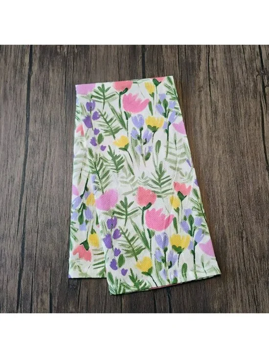 Nicole Miller Floral Cotton Tea Towel 20
