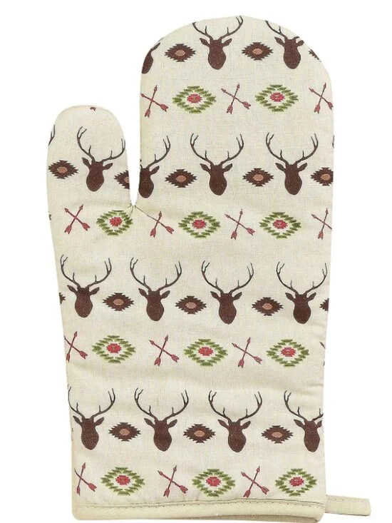 Brand New HiEnd Accents/Paseo Road Aztec Deer Oven Mitts (Pair),6.7