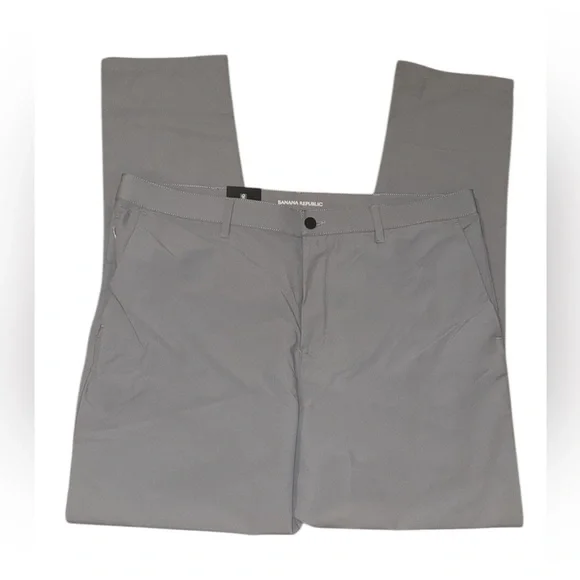 Banana Republic Gray Flat Front Pants