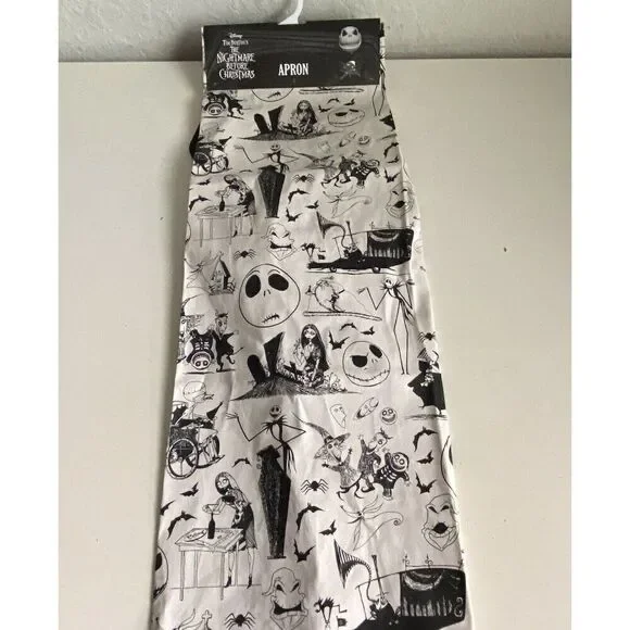 Disney The Nightmare Before Christmas‎ Apron Adult One Size Jack Zero Sally NEW