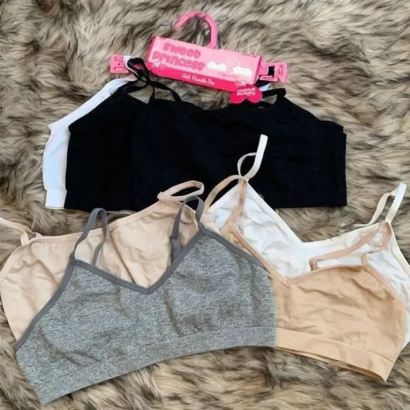 Lot of 7 Preteen bralettes Training Bra 32/M