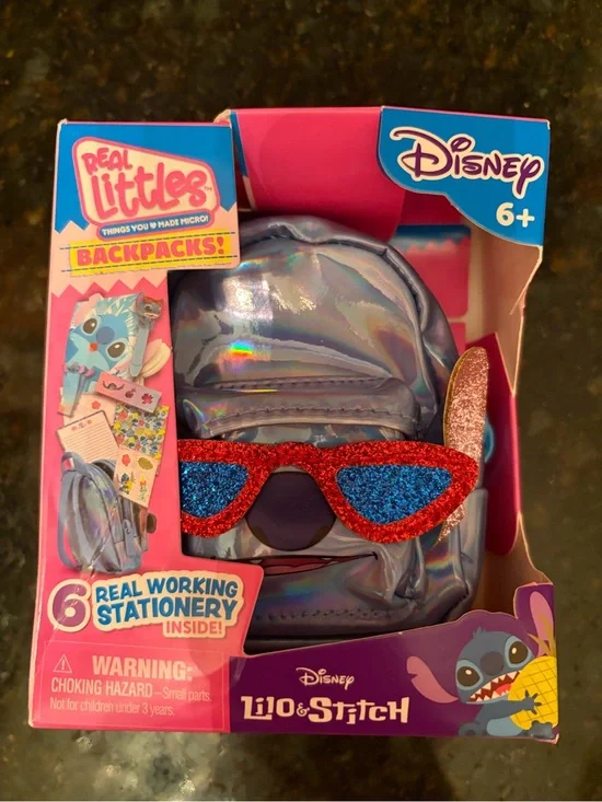 Disney real littles stitch backpack bag charm