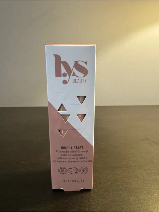 LYS Beauty Bright Start Creamy Airbrush Concealer LN6 Light Nude Full Size NIB