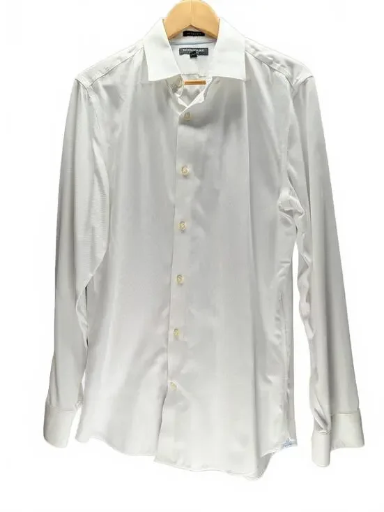 Banana Republic Grant Fit White Non-Iron Dress Shirt L