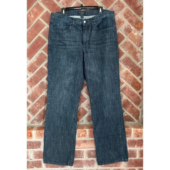Banana Republic Men's Straight Fit Jeans‎ 36x34 Blue Dark Denim