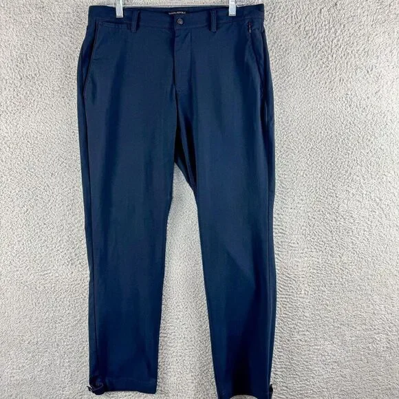 Banana‎ Republic Aiden Pants Mens 33 Blue Commuter Business Casual Khakis 34x31