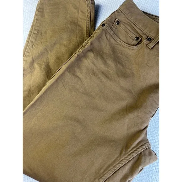 Banana Republic Travel Jean Slim Fit Mens 36x32 Tobacco Brown Stretch‎ Pants