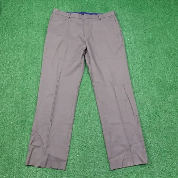BANANA REPUBLIC NON-IRON TAILORED‎ SLIM FIT FLAT FRONT DRESS PANTS MENS SZ 35X32