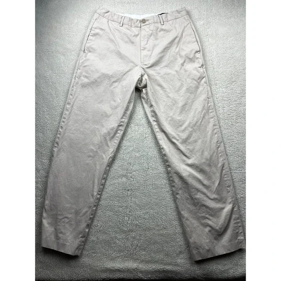 Banana Republic Chino‎ Pants Mens Size 32 x 32 Flat Front Straight Canvas Tan