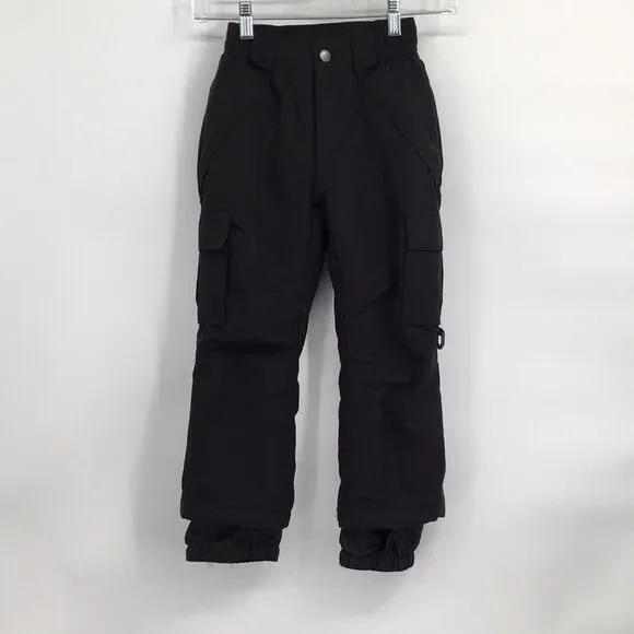 Sportscaster Black Cargo Snow Pants Kids Small 4/5