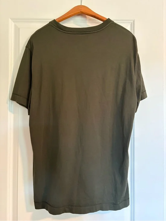 Banana Republic Men's Olive Green Short-Sleeve Crew Neck T-Shirt