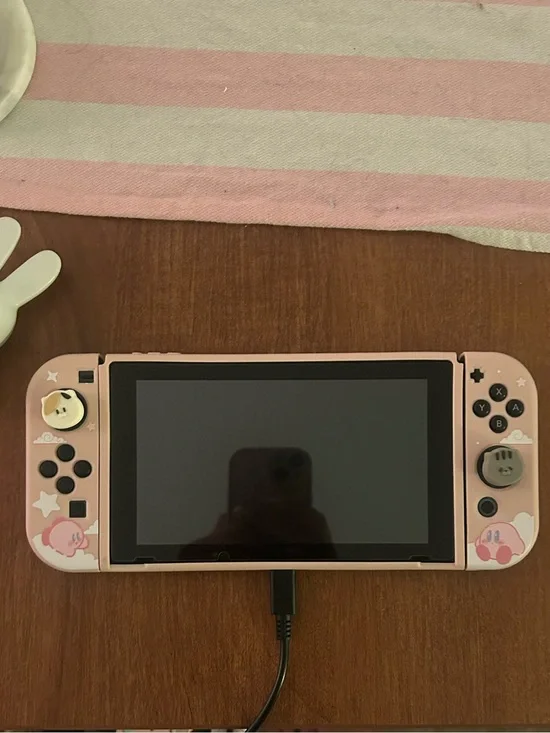 Nintendo Switch 1 Console with Pink Case