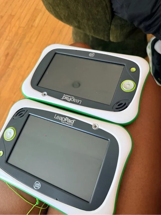 Two LeapFrog LeapPad Ultimate Kids Tablet - White & Green