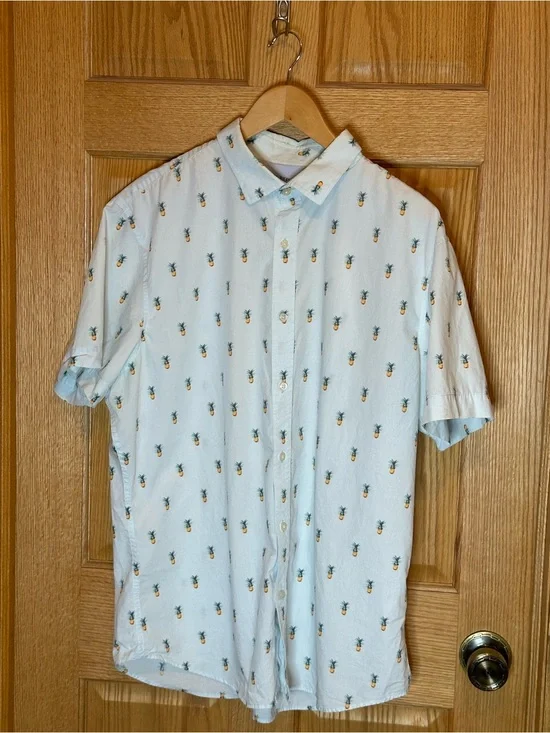 Banana Republic Pineapple Polo Size XL Men’s 100 cotton