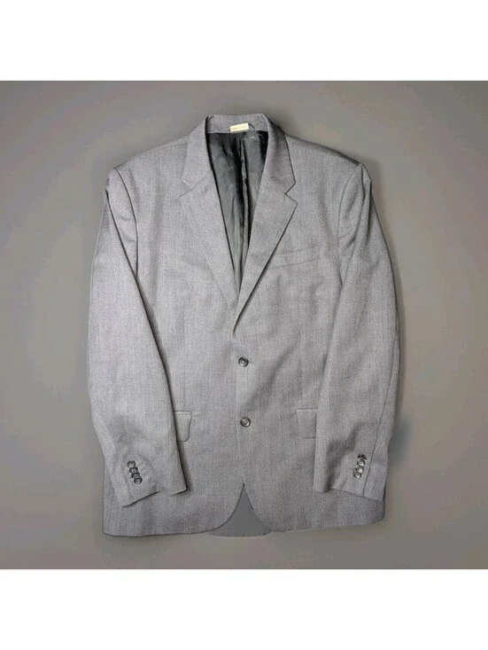 Banana Republic Jacket Blazer Mens 44R Wool Gray