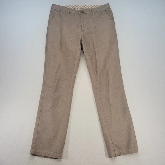 Banana Republic Kentfield Pant Mens 32x32 Tan Khaki Cotton Twill Chino Straight