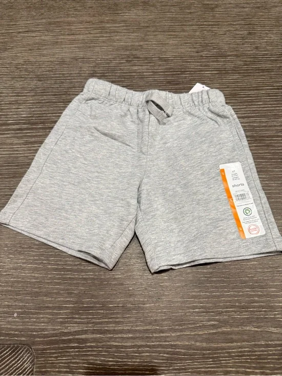 NWT size 4T Wonder Nation Heather Gray Casual Drawstring Shorts