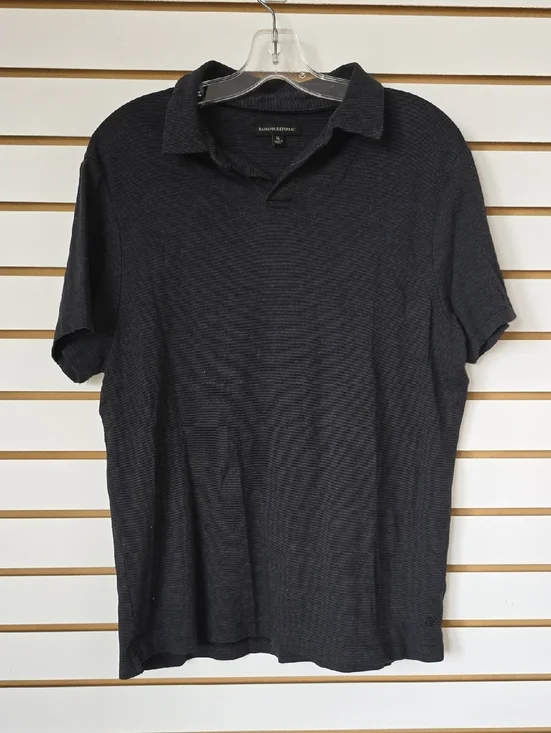 BR Men's Black Polo Shirt XL