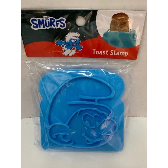 The Smurfs Toast Stamp Blue Bread Imprinter Best Brands New 0525A