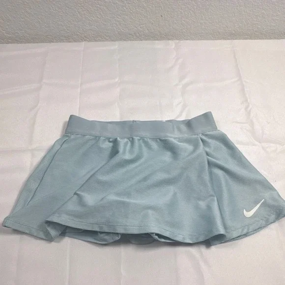 Nike Dri-FIT Youth Gurls Athletic Tennis/Golf Skort Blue L Pull-On Elastic Waist