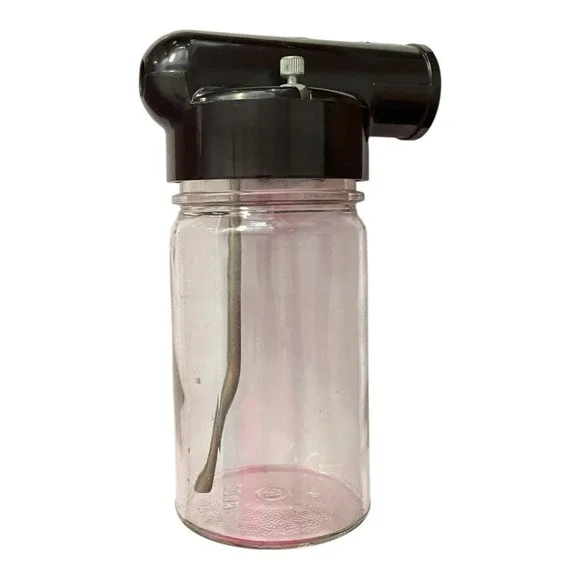 Hoover Bakelite Glass Jar Atomic Retro Vacuum Cleaner Sprayer Bottle Vintage