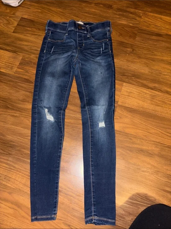 SO Dark Wash Ripped Skinny Jeans