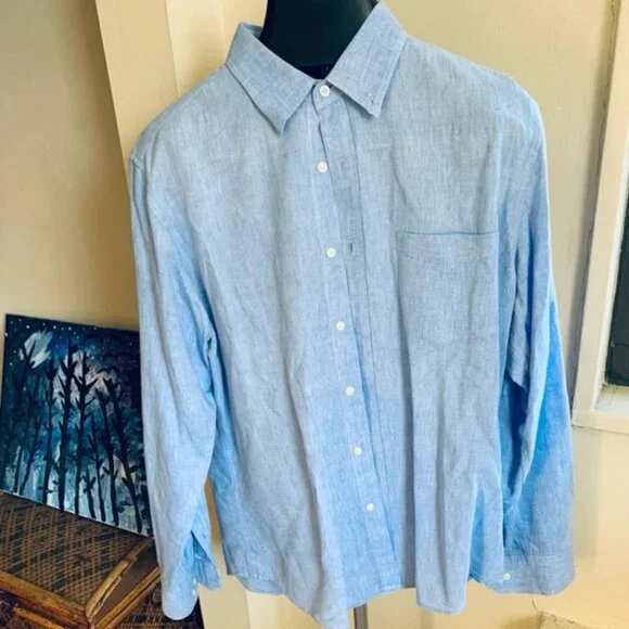 Banana Republice Blue Button Down Shirt