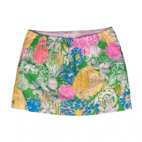 Lilly Pulitzer Girls Size 14 Skirt‎ Fully Lined Floral Pattern EUC