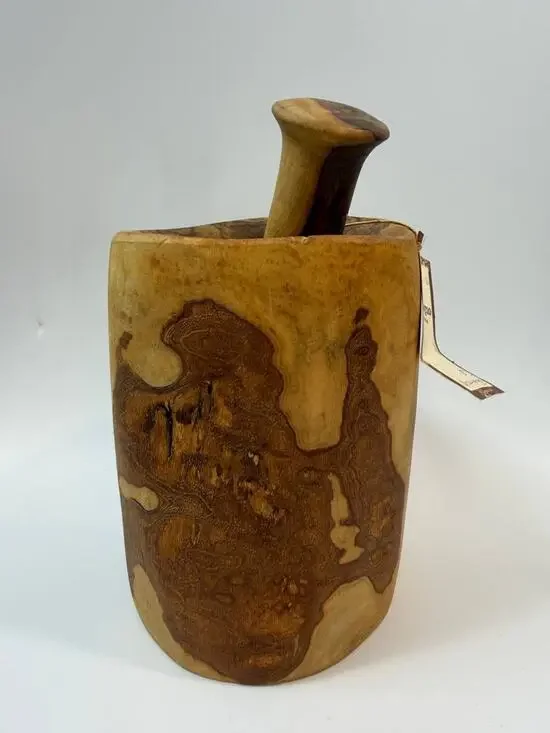 Arte Legno Olive Wood Mortar and Pestle Italy Solid Wood 3 lb Kitchen