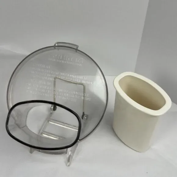 OEM Cuisinart DLC-104TY 2-Tab Food Processor Lid Cover Replacement Parts EUC