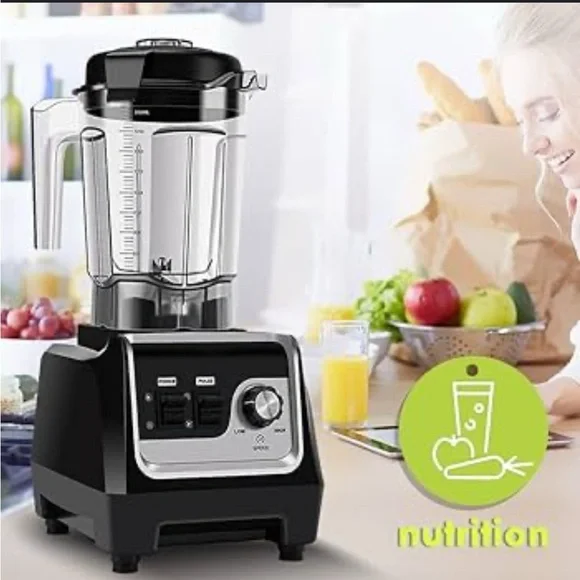 High-Power Countertop Blender 2000ML Jar –‎ Smoothies, Juices, Kitchen Nutrition