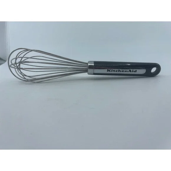 KitchenAid 9.5 Inch Balloon Whisk Black Silver Stainless Steel Kitchen Utensil