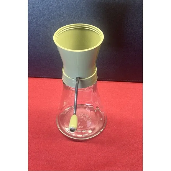 Vintage Androck Nut Chopper‎ Food Mill Olive Green Missing Lid