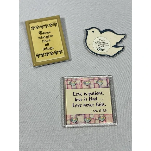 Lot Of (3)‎ Religious/Faith Magnets