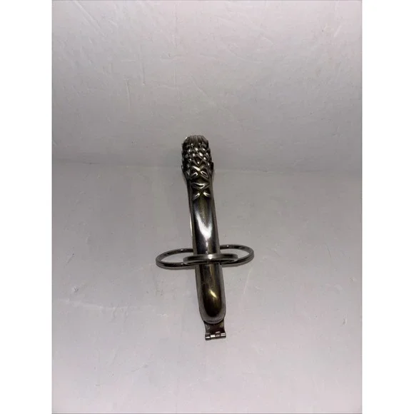 Vtg Asparagus Tongs With Finger Loops Hinged Figural Stalks Grabber Utensil