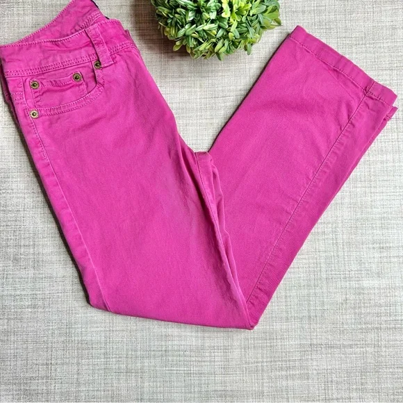 Ralph Lauren blue label big pony straight leg pants, fuschia color