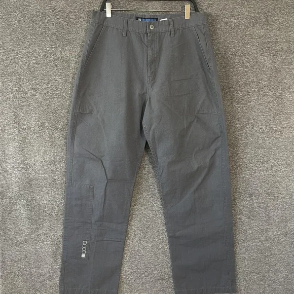 Levi's L2 Pants Mens 34x34 Gray Canvas Chino Straight Leg Baggy‎ Skate Y2K