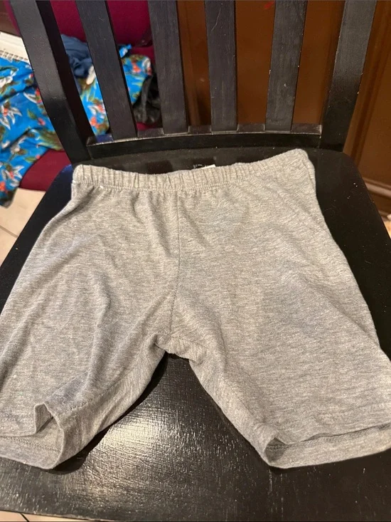 Kids Gray Stretch Cotton Shorts