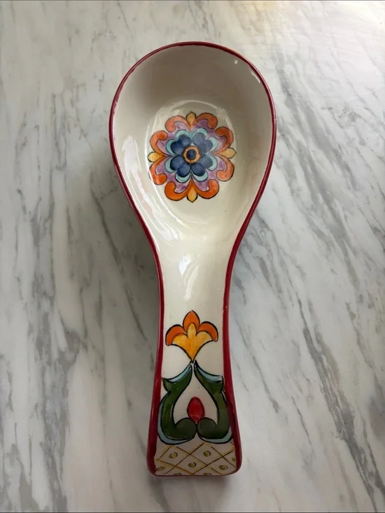 Hand-Painted Ceramic Golden Talavera 10inches